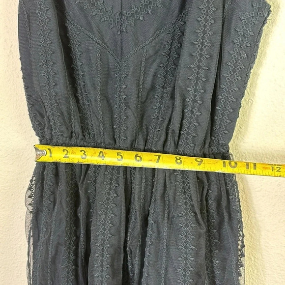 Abercrombie & Fitch Black Mini Lace Dress Spaghetti Straps in Black size XS - Picture 4 of 9